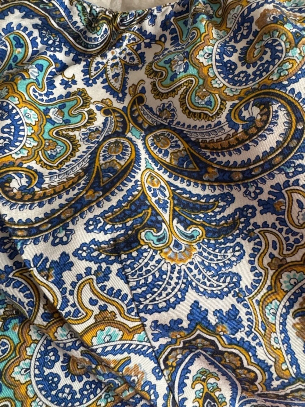 J. Crew Paisley Cap-Sleeve Mini Dress in Navy, Olive, Cream